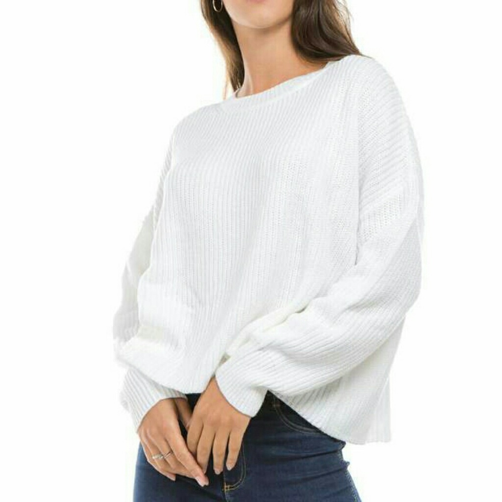 Round neck Long Sleeves Sweater - Picture 4 of 6